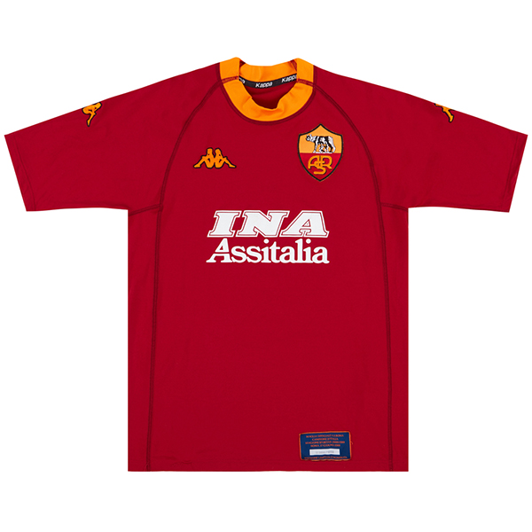Maglietta Calcio Prima As Roma Retro 2000 2001