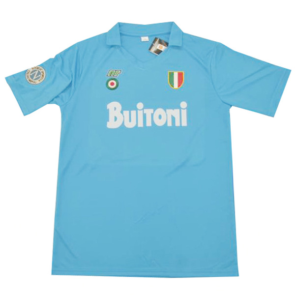 Maglietta Calcio Prima Napoli Retro 1987 1988 Blu