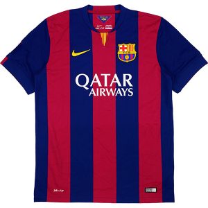 Maglietta Calcio Prima FC Barcellona Retro 2014 2015