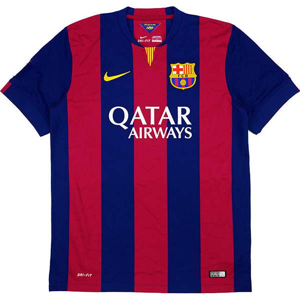 Maglietta Calcio Prima FC Barcellona Retro 2014 2015