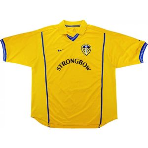 Maglietta Calcio Prima Leeds United Retro 2000 2002 Giallo