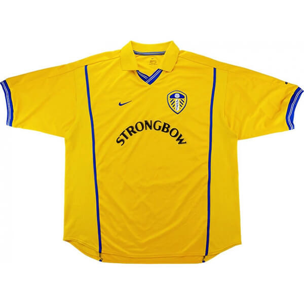 Maglietta Calcio Prima Leeds United Retro 2000 2002 Giallo