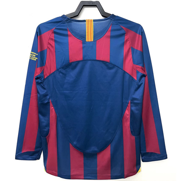 Maglietta Calcio Prima Manica Lunga FC Barcellona Retro 2005 2006_1