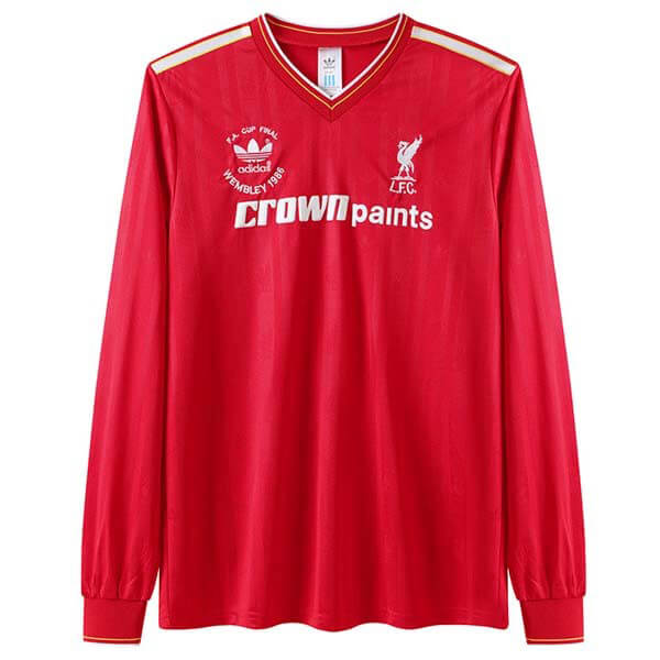 Maglietta Calcio Prima Manica Lunga Liverpool Retro 1985 86