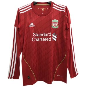 Maglietta Calcio Prima Manica Lunga Liverpool Retro 2010 2012