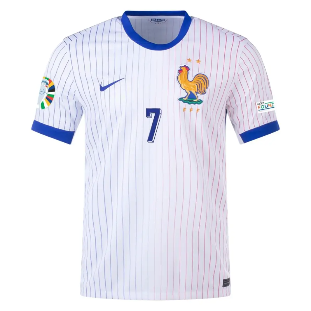 Antoine Griezmann NO.7 Camiseta Francia Segunda Equipacion 2024-1