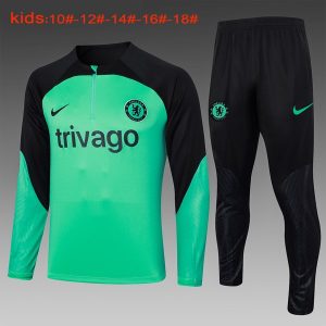 Felpa Allenamento Bambino Chelsea 2024 2025 Verde