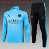 Felpa Allenamento Bambino Paris Saint Germain 2024 2025 Blu