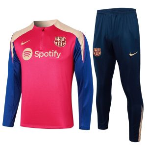 Felpa Allenamento Barcellona 2024 2025 Rosso Blu