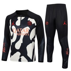Felpa Allenamento Paris Saint Germain 2024 2025 Nero Giallo