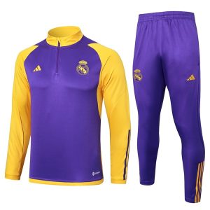 Felpa Allenamento Real Madrid 2024 2025 Porpora Giallo