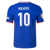 Kylian Mbappé NO.10 Maglietta Calcio Prima Francia 2024 -Versione Giocatore