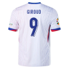 Olivier Giroud NO.9 Maglietta Calcio Away Francia 2024