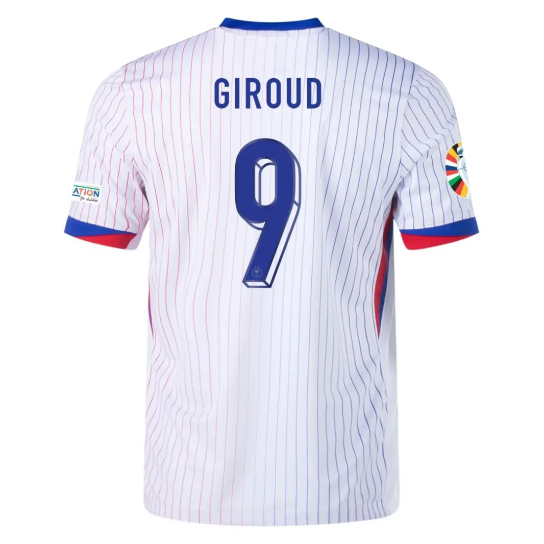 Olivier Giroud NO.9 Maglietta Calcio Away Francia 2024