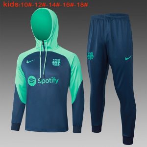 Tuta Con Cappuccio Bambino FC Barcellona 2024 2025 Blu