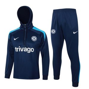 Tuta Con Cappuccio Chelsea 2024 2025 Blu