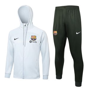 Tuta Con Cappuccio FC Barcellona 2024 2025 Bianco