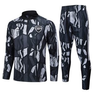 Felpa Allenamento Arsenal 2024 2025 Nero Grigio