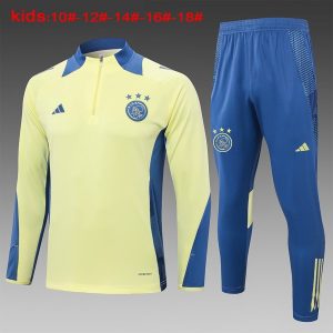 Felpa Allenamento Bambino Ajax 2024 2025 Giallo