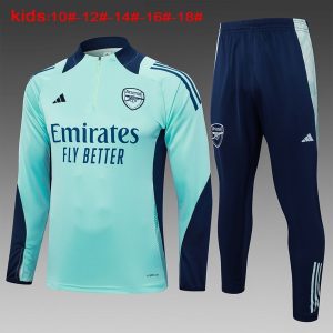 Felpa Allenamento Bambino Arsenal 2024 2025 Verde