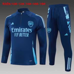 Felpa Allenamento Bambino Arsenal 2024 25 Blu