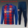 Felpa Allenamento Bambino FC Barcellona 2024 2025 Blu Rosso