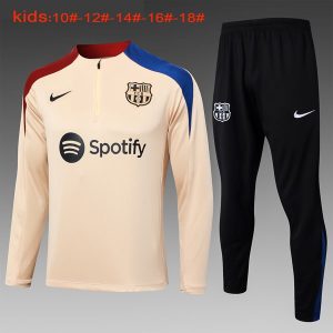 Felpa Allenamento Bambino FC Barcellona 2024 2025 Giallo Blu