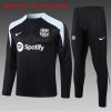 Felpa Allenamento Bambino FC Barcellona 2024 2025 Nero Grigio