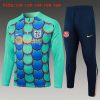 Felpa Allenamento Bambino FC Barcellona 2024 2025 Verde Blu