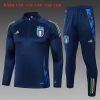 Felpa Allenamento Bambino Italia 2024 2025 Blu