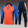 Felpa Allenamento Bambino Juventus 2024 2025 Arancione Blu