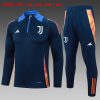 Felpa Allenamento Bambino Juventus 2024 2025 Blu