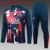 Felpa Allenamento Bambino Paris Saint Germain 2024 2025 Blu Rosso