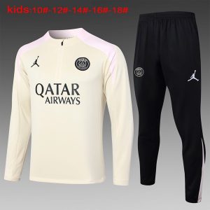 Felpa Allenamento Bambino Paris Saint Germain 2024 2025 Giallo Rosa