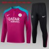 Felpa Allenamento Bambino Paris Saint Germain 2024 2025 Porpora Rosso