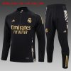 Felpa Allenamento Bambino Real Madrid 2024 2025 Nero Giallo