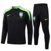 Felpa Allenamento Brasile 2024 2025 Nero Verde
