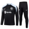 Felpa Allenamento FC Barcellona 2024 2025 Nero Grigio