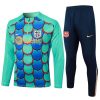 Felpa Allenamento FC Barcellona 2024 2025 Verde Blu