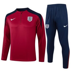 Felpa Allenamento Inglaterra 2024 2025 Rosso Nero