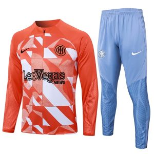 Felpa Allenamento Inter Milan 2024 2025 Arancione Bianco