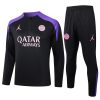 Felpa Allenamento Paris Saint Germain 2024 2025 Nero Porpora