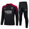 Felpa Allenamento Paris Saint Germain 24 2025 Nero Rosso
