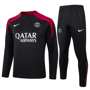 Felpa Allenamento Paris Saint Germain 24 2025 Nero Rosso
