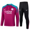 Felpa Allenamento Paris Saint Germain 2024 2025 Porpora Rosso