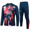 Felpa Allenamento Paris Saint Germain 2024 2025 Rosso Blu