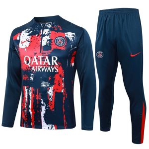 Felpa Allenamento Paris Saint Germain 2024 2025 Rosso Blu