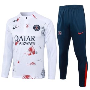 Felpa Allenamento Paris Saint Germain 2024 25 Bianco