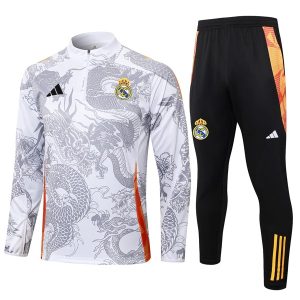 Felpa Allenamento Real Madrid 2024 25 Bianco Grigio