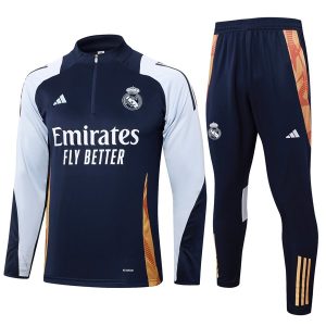 Felpa Allenamento Real Madrid 2024 25 Blu